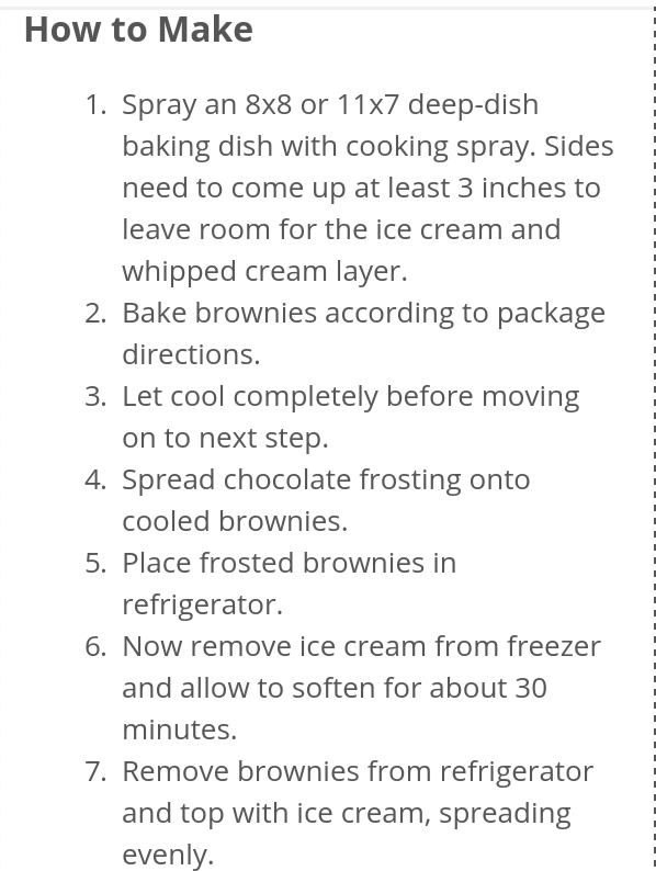 Brownie Bottom Ice Cream Cake!!