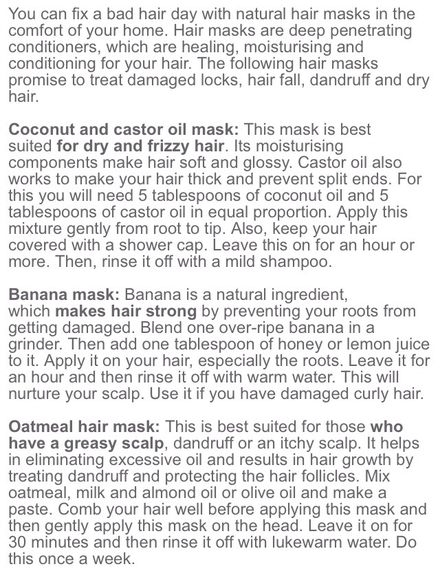 ✨💖✨ Home Remedies For Hair: 5 DIY Natural Hair Masks!!!!✨💖✨