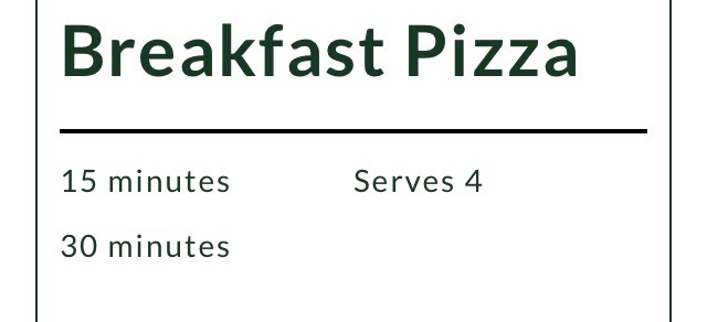 BREAKFAST PIZZA!🍕