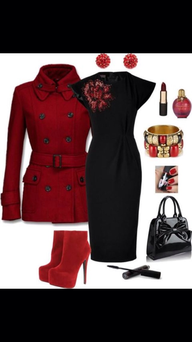 Red Themed Outfit Ideas Winter Warmers ❄️ 