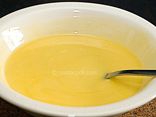 2 table spoons Of butter melted
