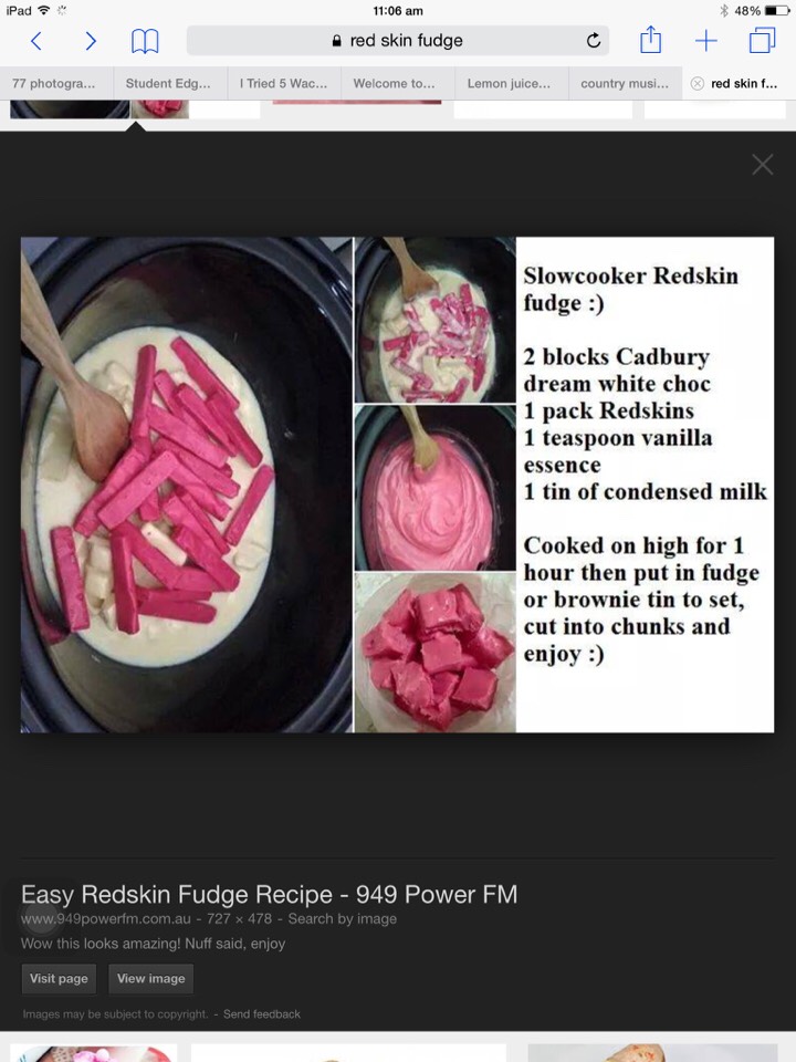 Red Skin Fudge 
