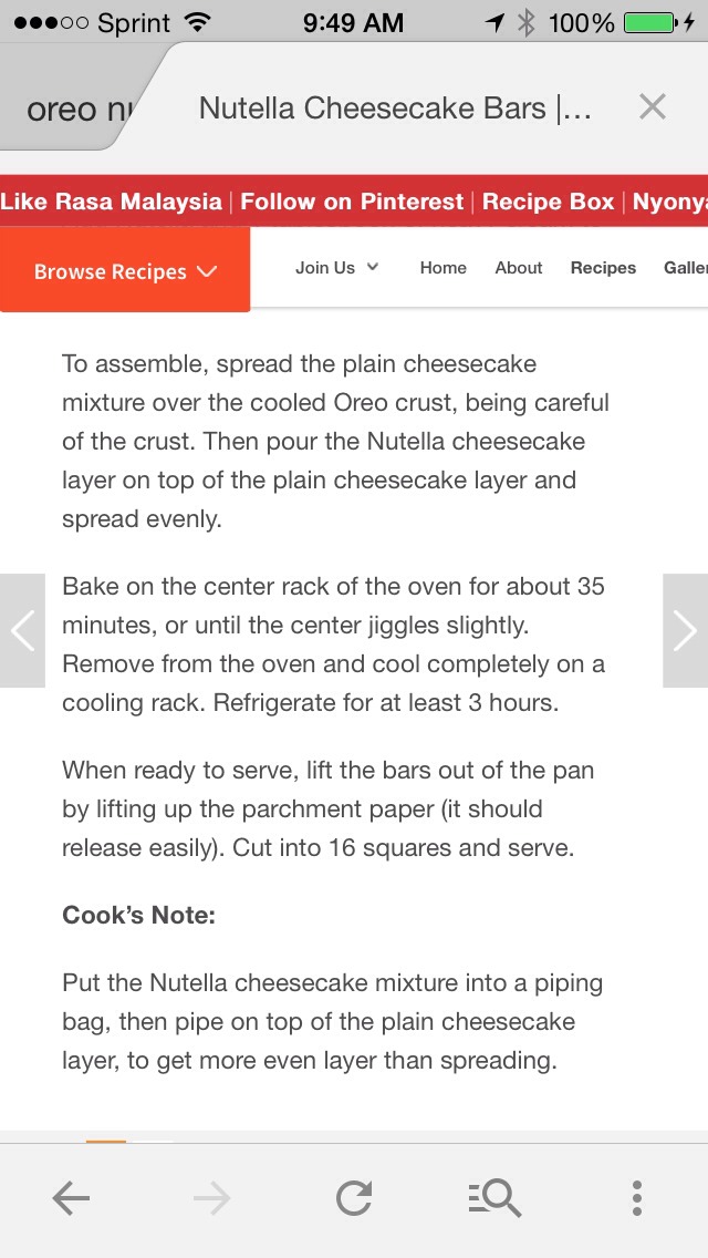 Oreo Nutella Cheesecake