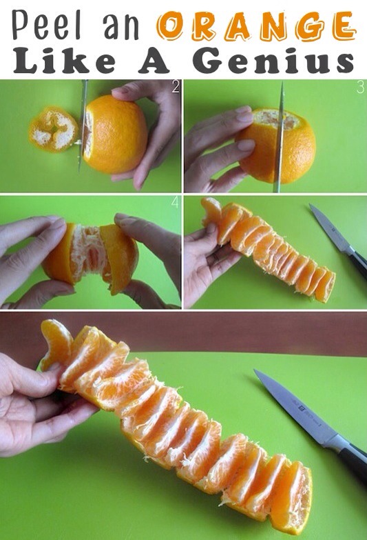 How to peel and orange 