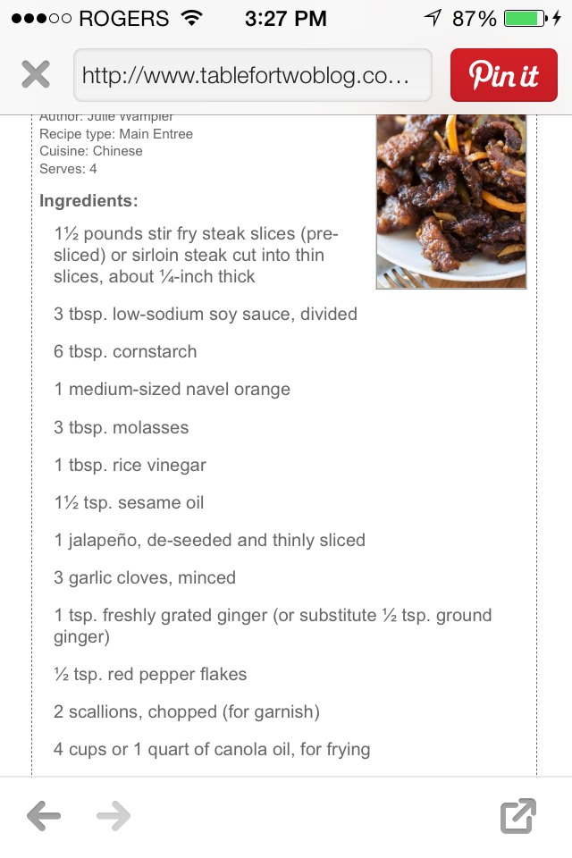 Crispy Beef Recipe