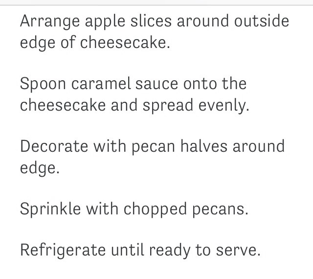 Carmel Apple Cheesecake 