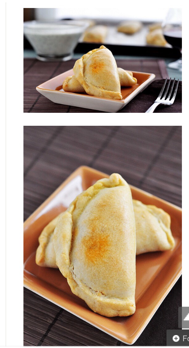 Beef And Potato Empanadas With Creamy Cilantro Lime Dipping Sauce!!