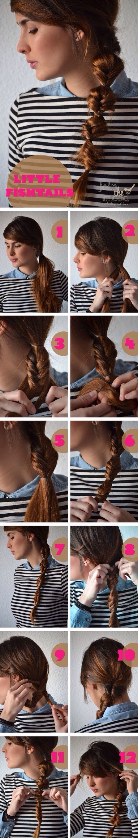 Click the picture to see all of the how to. Fish Tail Braid spiced up a bit ❤️