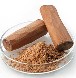 6: Make sandalwood paste. It's known to be a skin product. And so how to make the paste, your going to need to get sandalwood powder and mix that with few drops of roseMary or milk for the paste. Apply paste to scars and let it sit for 30 minutes before rinsing. Repeat daily until scars vanish.