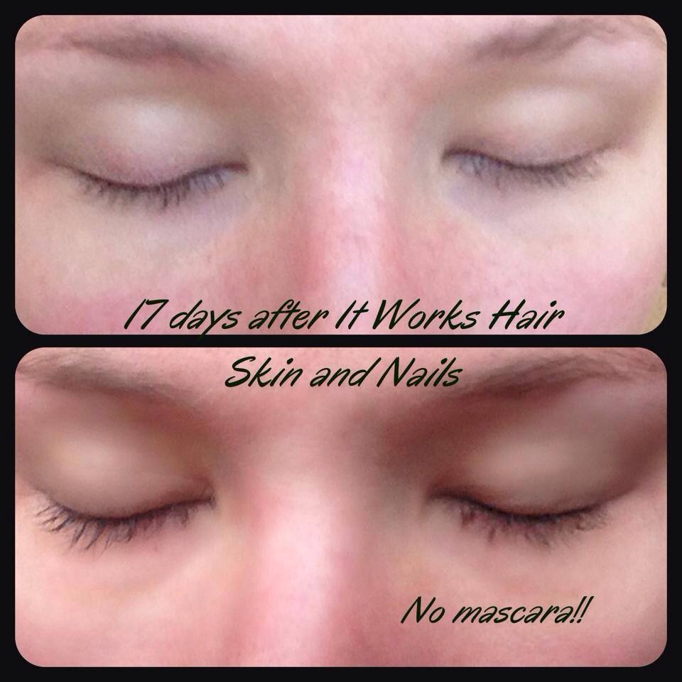 Not only will your hair grow, but it helps your eyelashes as well! Longer and thicker! 

http://trishtightentone.myitworks.com