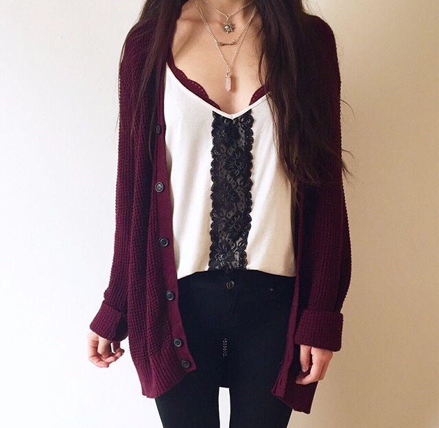 Burgundy Outfits 