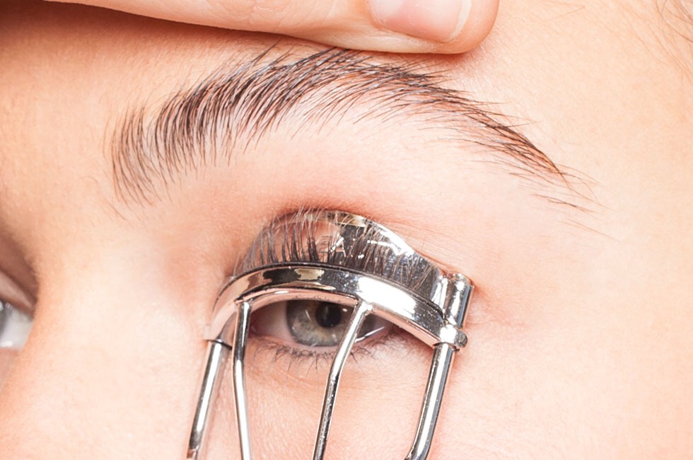 Press onto top of your eyes 
