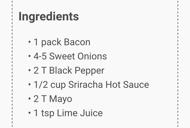 Bacon Wrapped Onion Rings