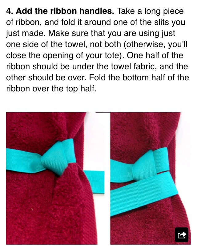 DIY Towel Beach Bag