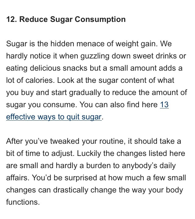 (: 12 Simple Tweaks For Weightloss And Good Health!!!(: