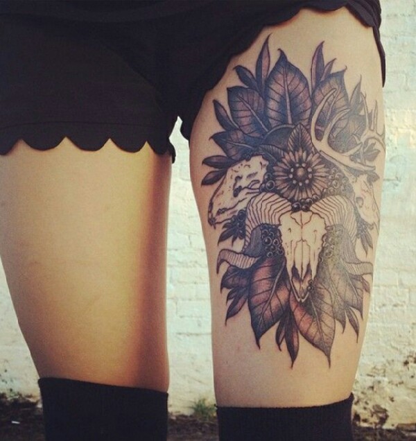 Sexy Thigh Tattoos And Designs For Women! 