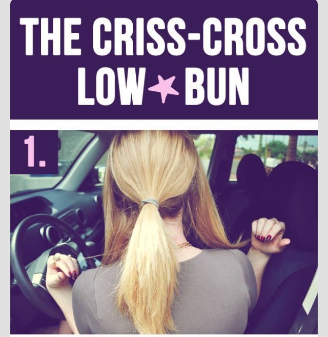 Criss Cross Bun SAVES MESSY HAIR DAYS! 👌
