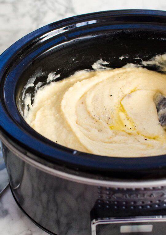 Slow Cooker Mashed Potatoes 
