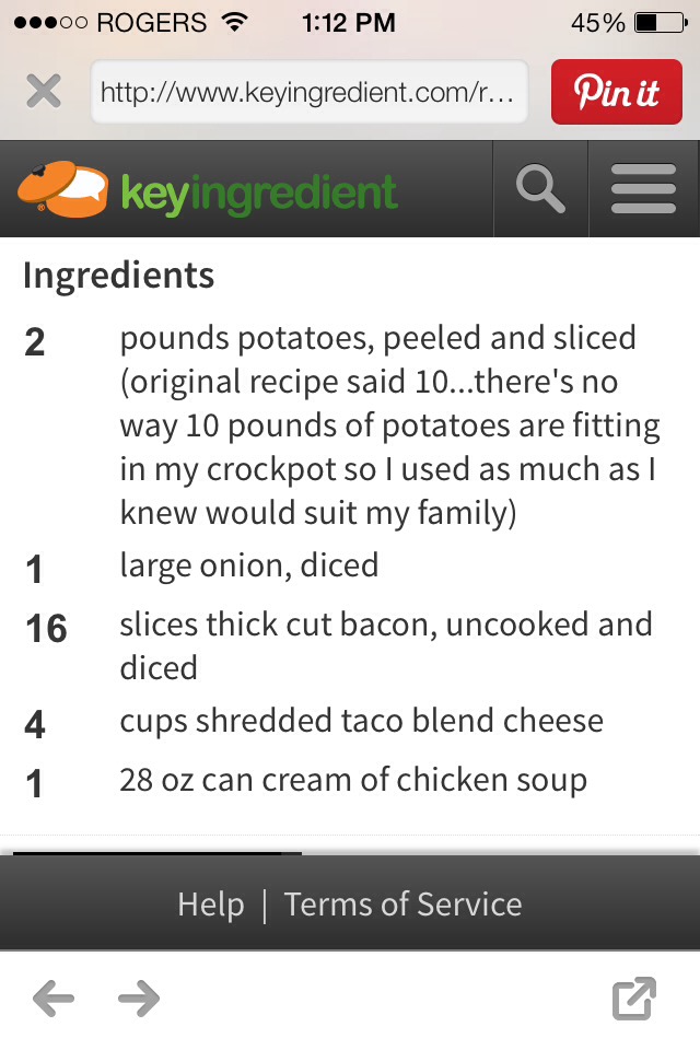Crockpot Cheesy Bacon Scalloped Potatoes!!