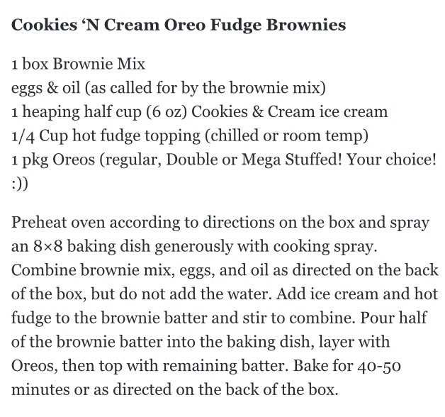 Cookies N' Cream Oreo Fudge Brownies! 😯