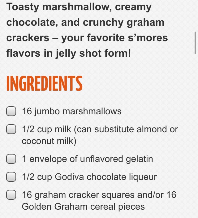 Roasted Marshmallow Smores Shots ❤️