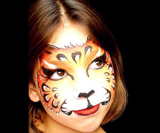 Tigers And Leopards. Face Painting Tutorial For Halloween.