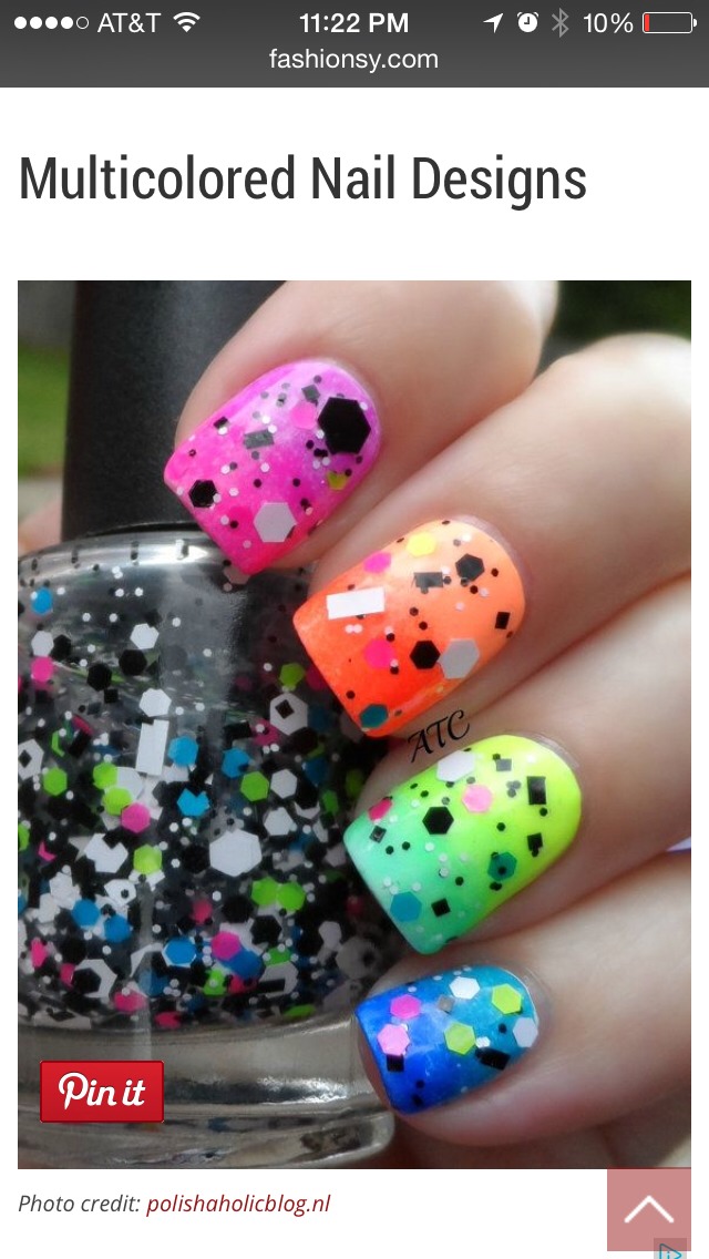 Nail Art: Super Fun Multicolor 