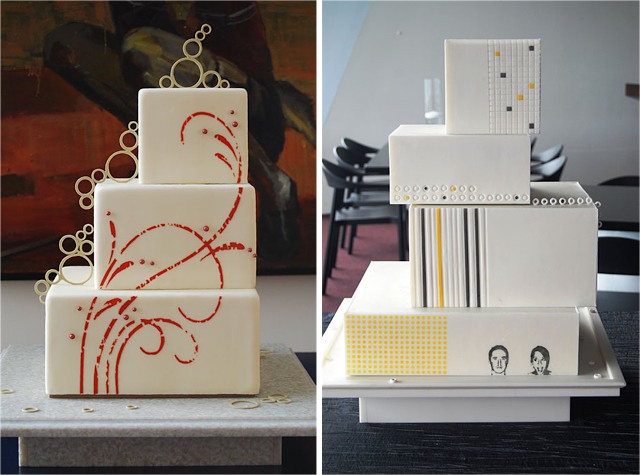 Abstract Wedding Cakes! 
