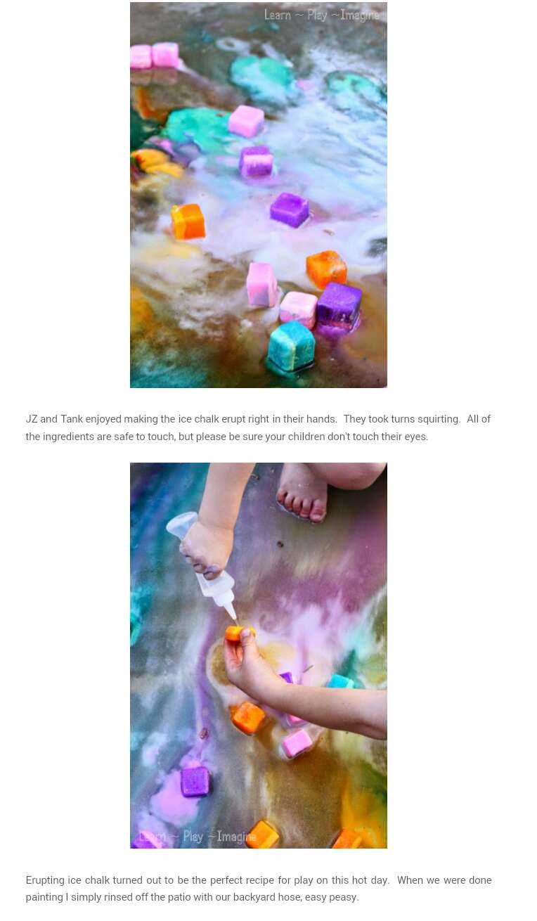 Erupting  Ice Chalk!!!