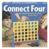 Connect Four - There is a lot of strategy involved though, and you really have to pay attention, so it can be lots of fun. (Only 2 can play at a time -- in our family we have tournaments, with various rounds and an ultimate champion at the end of the family game night.)