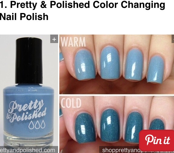 Depending on the temperature this polish creates two different shades!!! - $8.99