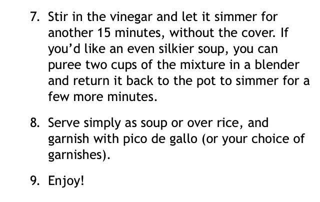 ✨💞Spicy Black Bean Soup💞✨