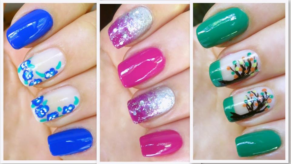 So Pretty Fall Nail Art #fallnails