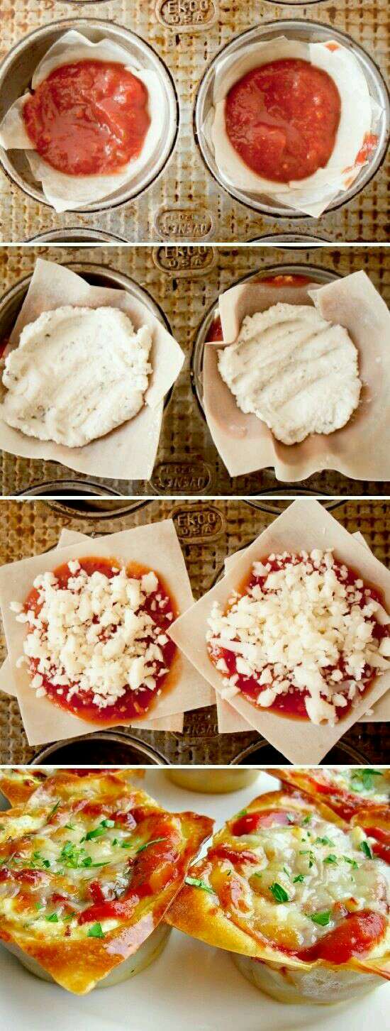 cheese pizza cups