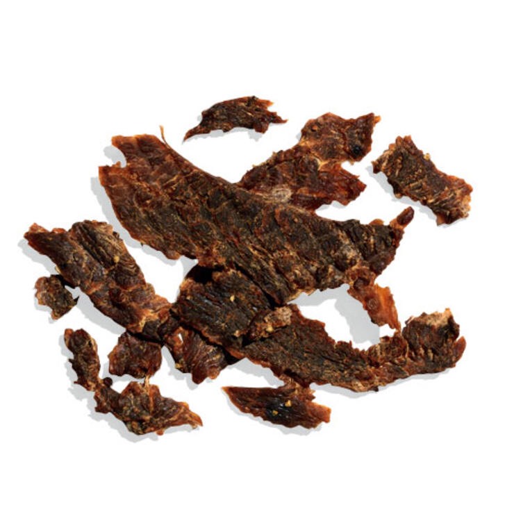 1 1/4 OZ TURKEY JERKY
When you must have meat, chew on this low-cal, low-fat power snack.
