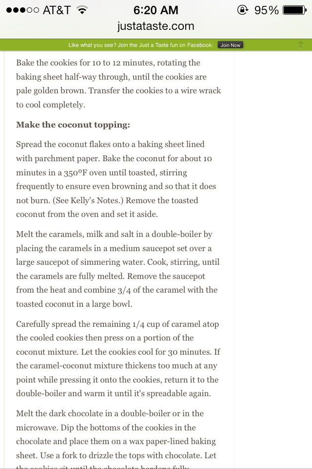 HOMEMADE SAMOAS GIRL SCOUT COOKIES

