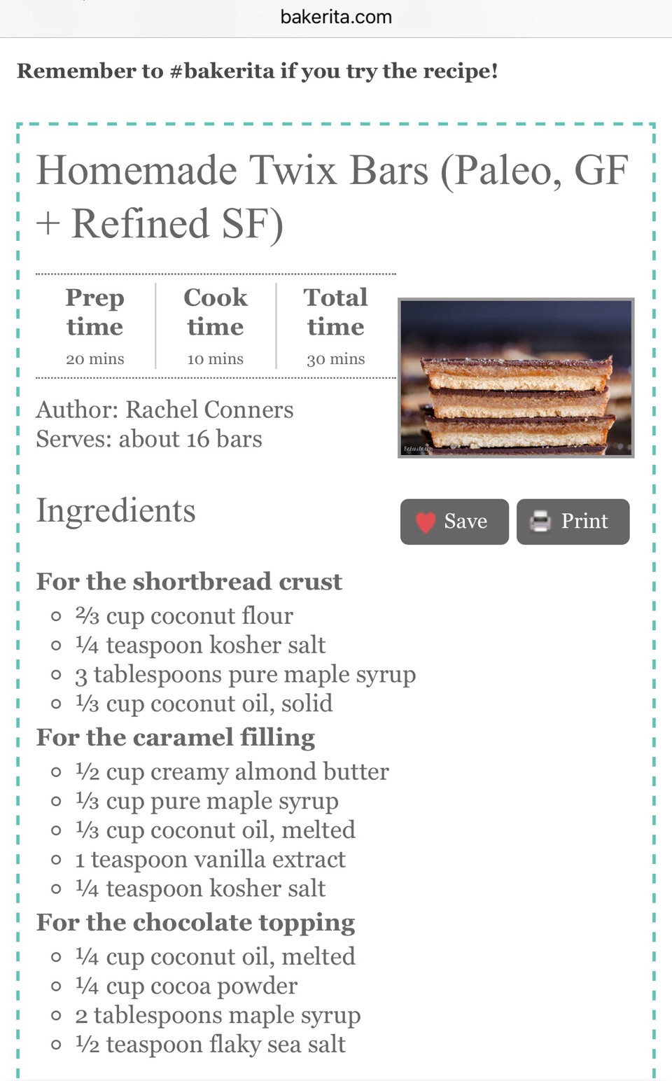 Healthy & Delicious Homemade Twix Bars