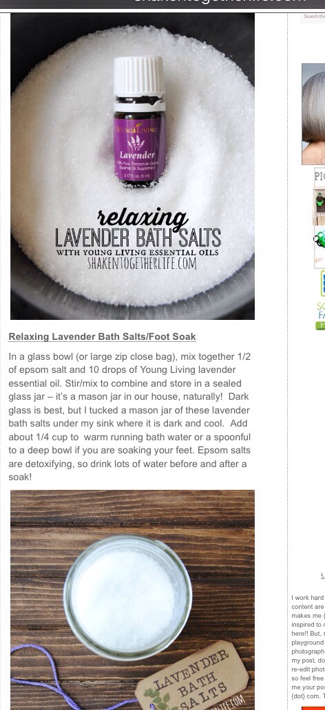Easy Relaxing DIY Lavender Bath Salts