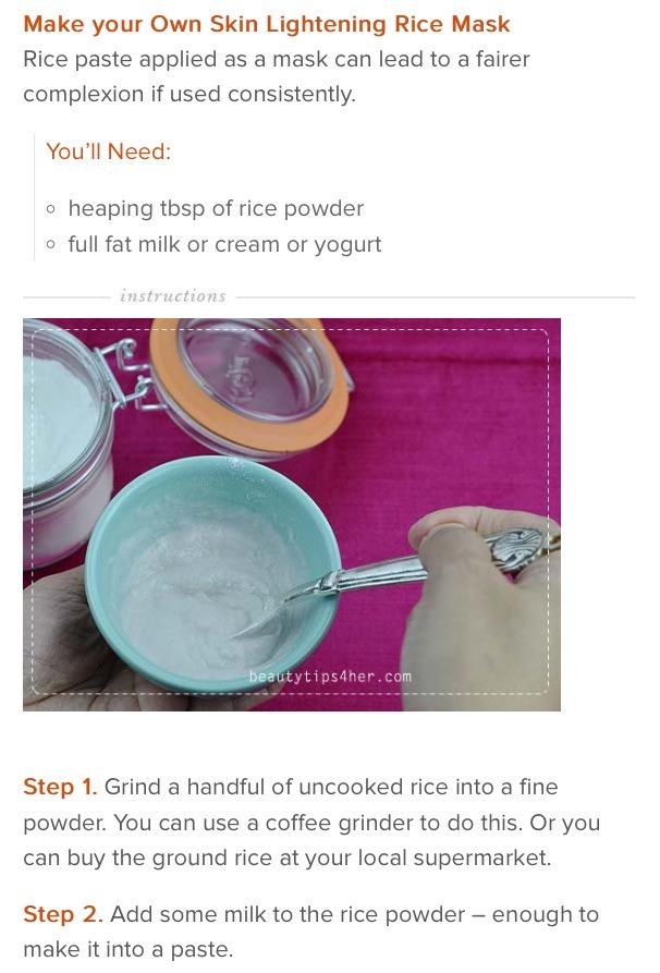 Skin Brightening Antiaging Rice Powder Mask👌👍