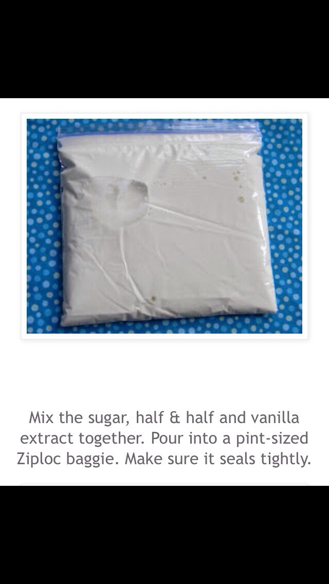 Homemade Ice cream In A Bag 🍦