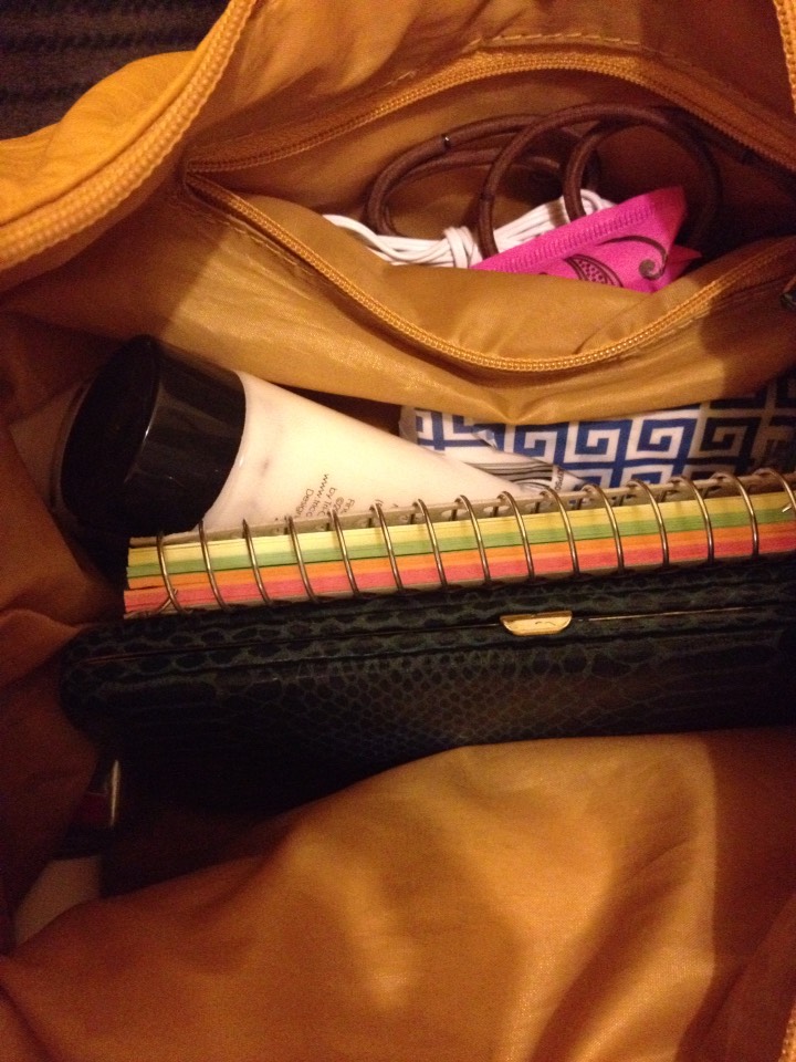 Added my wallet in there along with the other necessities.