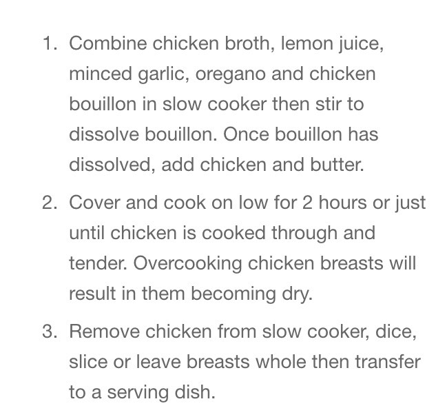 Lemon Garlic Slow Cooker Chicken #SpringForward