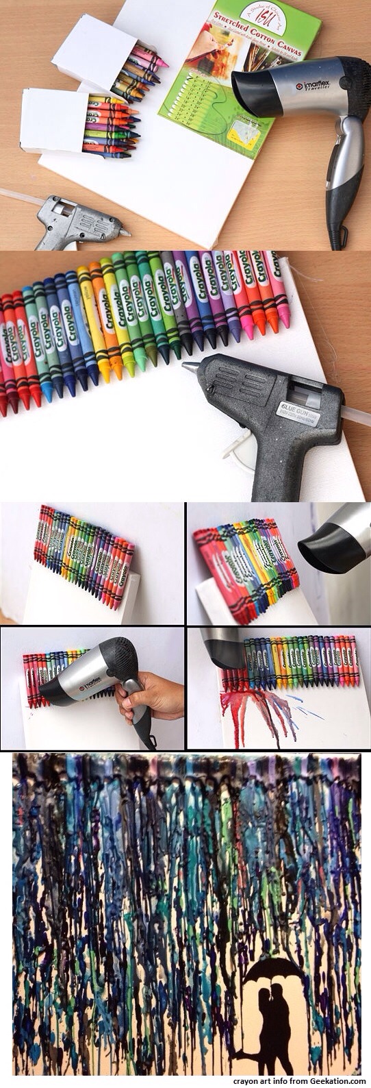 DIY Melted Crayon Art 