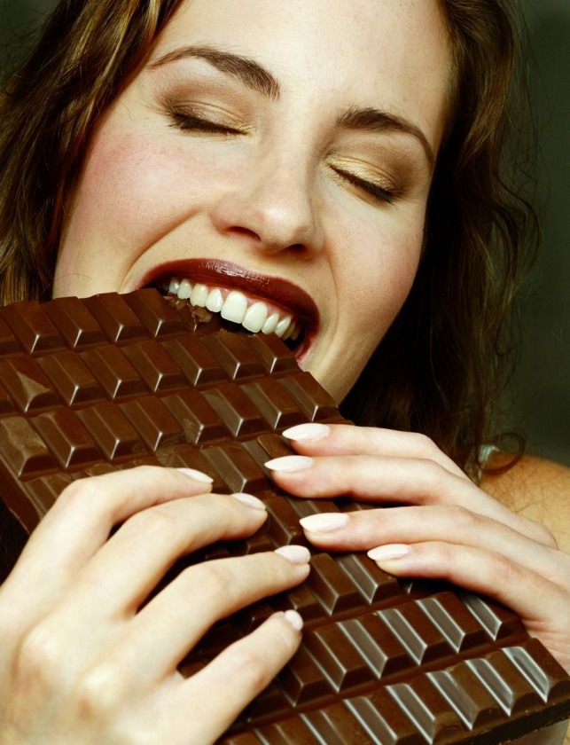 Eat as much chocolate as you please. This does not affect your spots