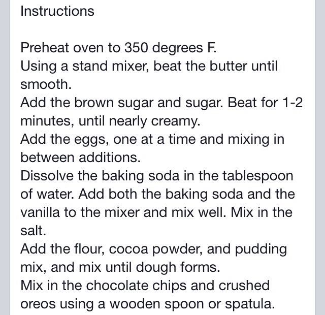 Double Dark Chocolate Oreo Pudding Cookies, Yummy!