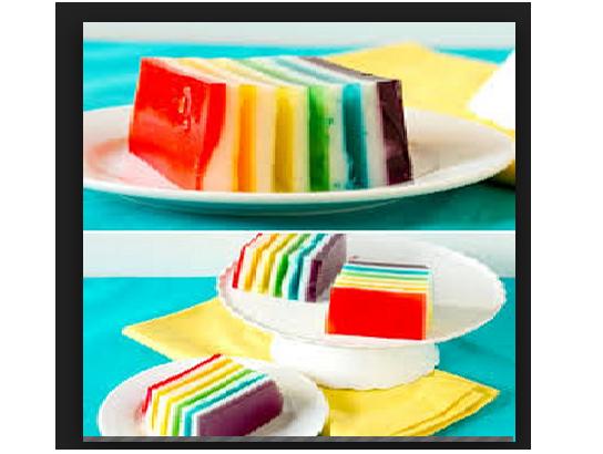Rainbow Gelatin Pudding For Everyone