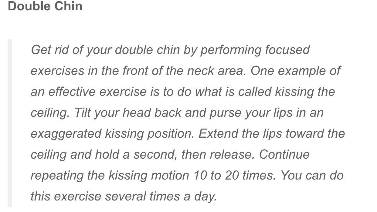 Workouts To Slim Down Your Neck And Face. 😊