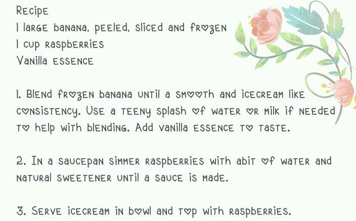 150 Calorie Homemade Ice Cream w/Raspberry Sauce
