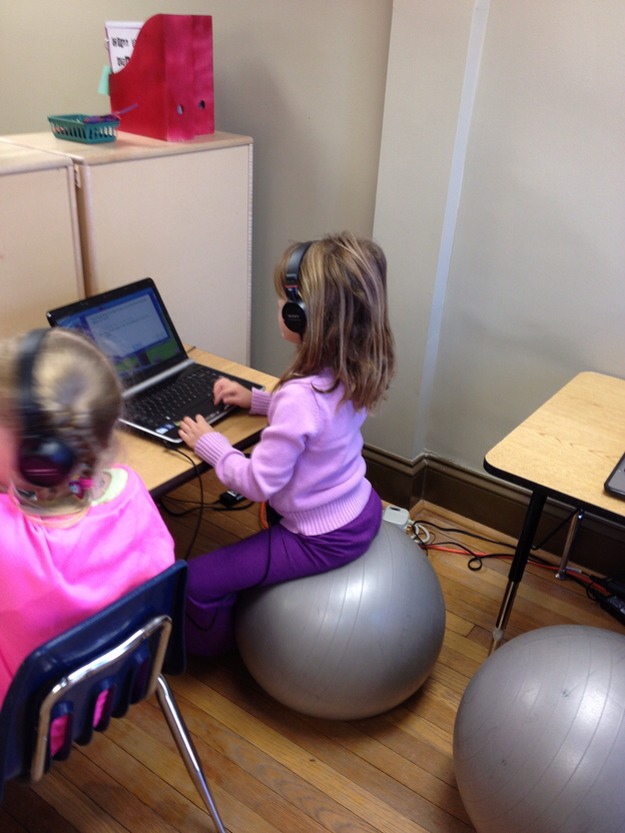 23. Have your child sit on a stability ball while doing homework — it’ll help with their concentration.