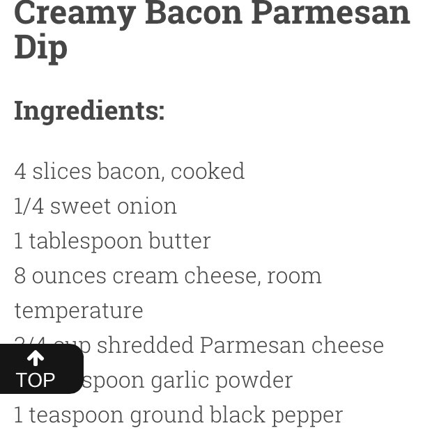 Bacon Parmesan Dip To Die For! 